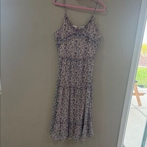 Charlie Paige Floral Maxi Dress - Purple and Cream